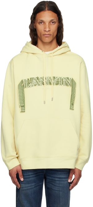 Lanvin Yellow Curb Lace Hoodie