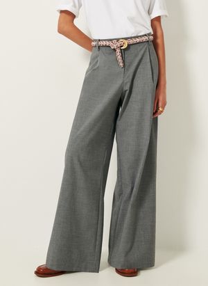 Sessun - Pantalon large - Taille 42 - Gris