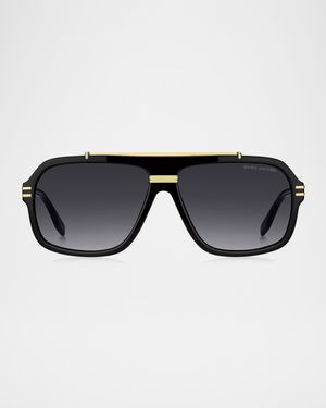 Gradient Aviator Acetate Sunglasses