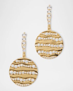 18K Yellow Gold Alma Dos Rio Diamond Earrings