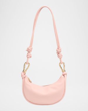 Avery Curved Leather Crossbody Bag
