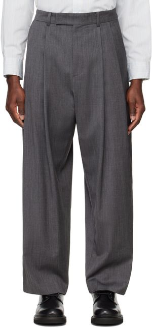 System Gray Wide Trousers