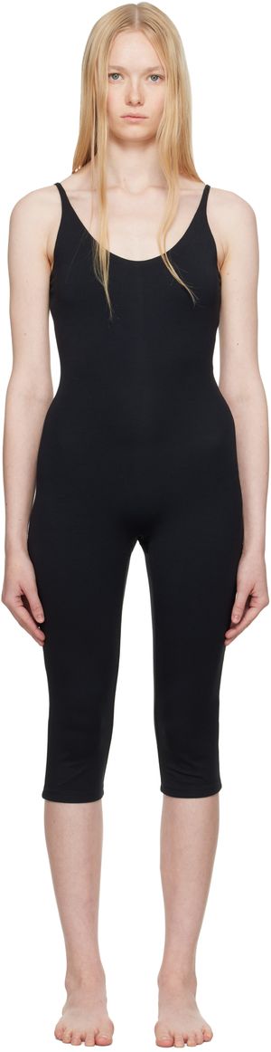 SKIMS Black Smooth Layers Capri Catsuit