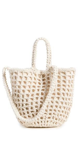 Madewell Crochet Rope Tote Antique Cream One Size