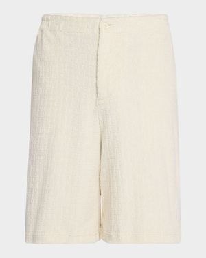 Men's Terry Allover-Logo Bowling Shorts