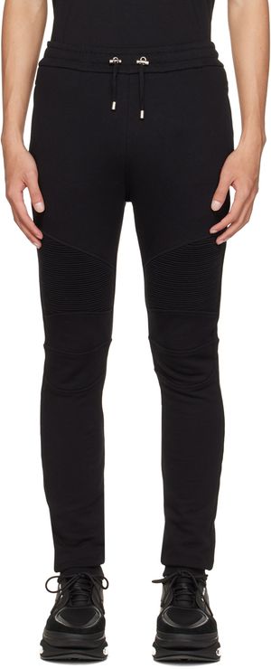 Balmain Black Relaxed Fit Lounge Pants