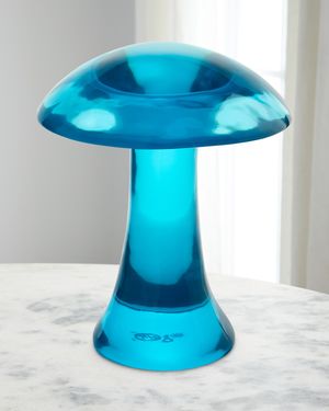Acrylic Mushroom Objet - Turquoise