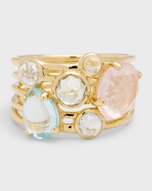 18K Rock Candy Gelato 6-Stone Cluster Ring in Sorbet, Size 7
