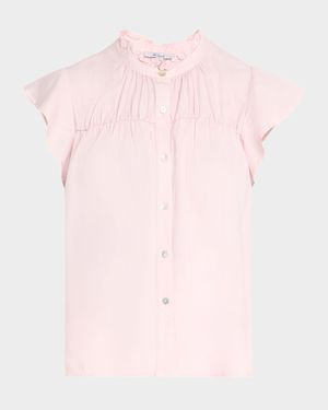 Ruthie Button-Front Blouse