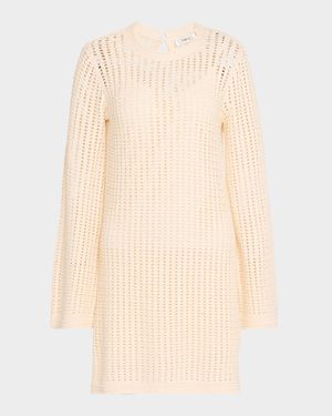The Crochet Bell Sweater Dress - NM Exclusive