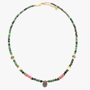 Ginandger - Collier rubis zoisite - Taille Unique - Vert