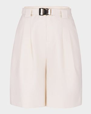 Belinda Belted Wide-Leg Shorts