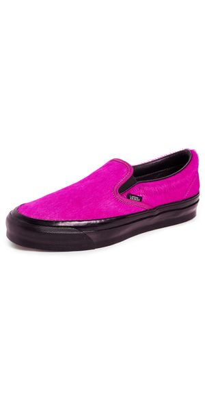 Vans LX Classic Slip On Pony Hair Fuchsia M 8/ W 9.5
