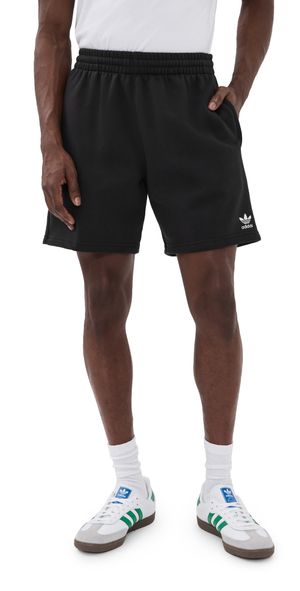 adidas Trefoil Essentials Fleece Shorts 7 Black S