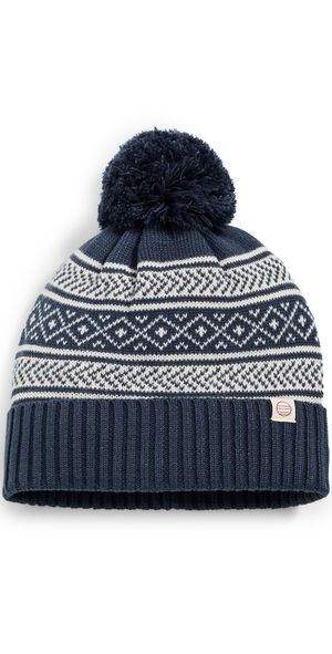 Marine Layer Fair Isle Pom Beanie Navy One Size