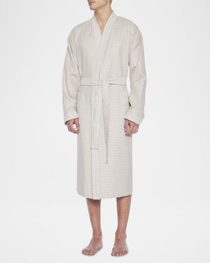 Men's La Paz Woven Waffle Knit Robe