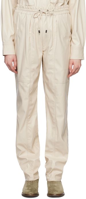 Isabel Marant Etoile Pantalon Brina blanc cassé