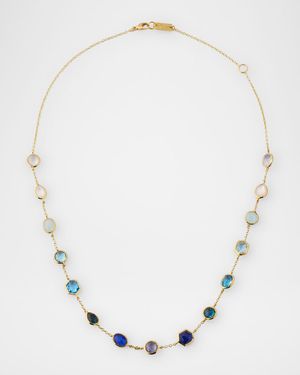 Rock Candy Mare 15-Stone Station Chain Necklace in 18K Gold