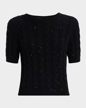 The Sequin Gathered Sweater