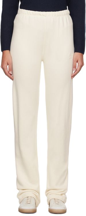 ÉTERNE Pantalon de détente droit blanc cassé
