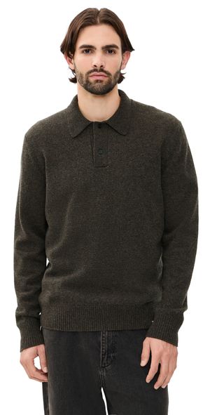 Norse Projects Norse Standard Merino Lambswool Polo Heathland Brown XXL