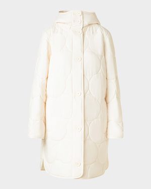 Signature Dot Quilted Oversized Coat