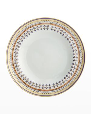 Chinoise Blue Rim Soup Bowl