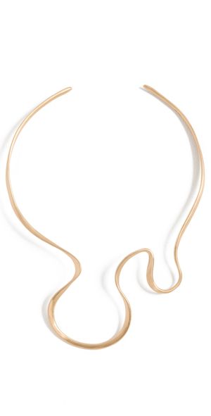 Cult Gaia Suni Choker Brushed Brass One Size
