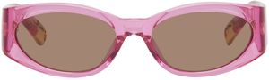 JACQUEMUS SSENSE Exclusive Pink 'Les lunettes Ovalo' Sunglasses