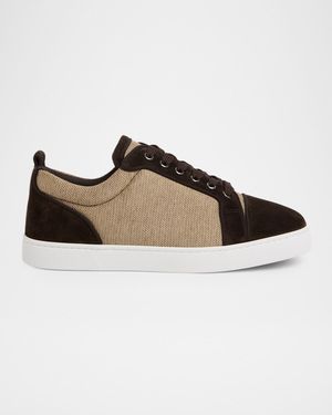 Men's Louis Junior Textile and Suede Low-Top Sneakers