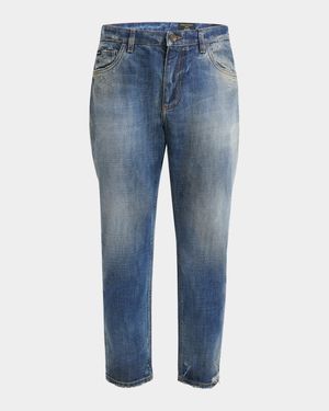 Men's Distressed Denim Jeans