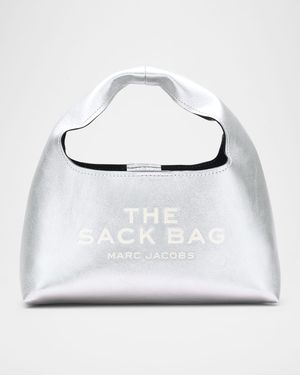 The Metallic Leather Mini Sack Bag