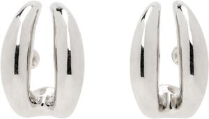 Panconesi Silver Double Moon Earrings