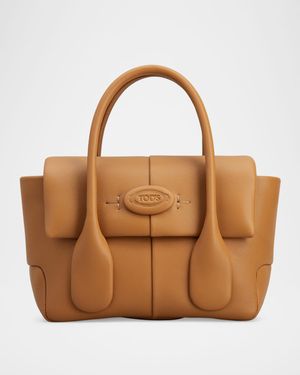 Mini Flap Leather Top-Handle Bag
