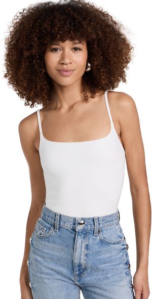 Commando Neoprene Cami Thong Bodysuit Black XS