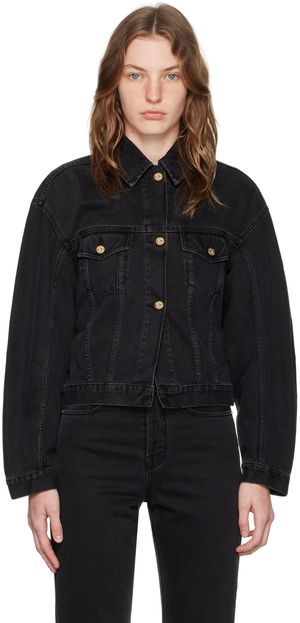 JACQUEMUS Blouson de-Nîmes noir en denim - La casa