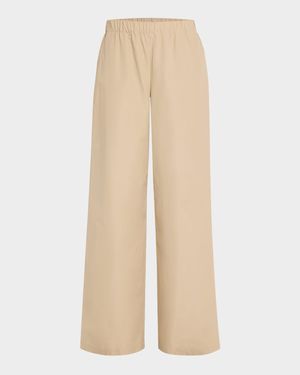 Riverside Wide-Leg Organic Cotton Poplin Pants