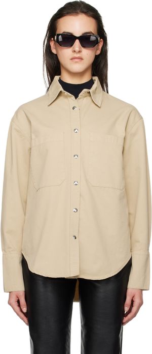 ANINE BING Chemise Dante beige