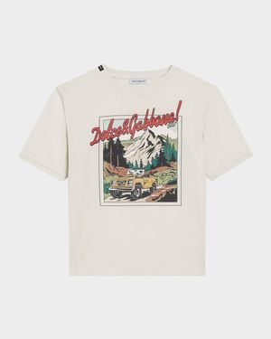 Boy's Postcard Graphic-Print Short-Sleeve T-Shirt, Size 4-6