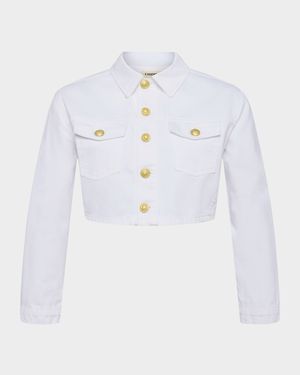 Genevie Cropped Denim Jacket