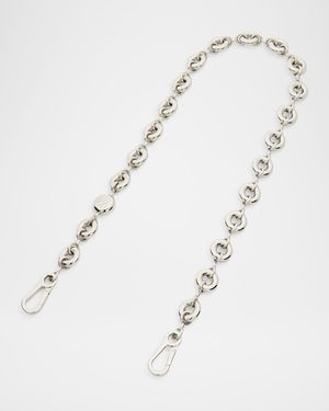 Donut Chain Shoulder Strap in Stainless Steel