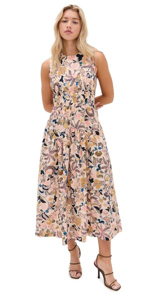 Ulla Johnson Elenora Sleeveless Midi Dress Magnolia 10