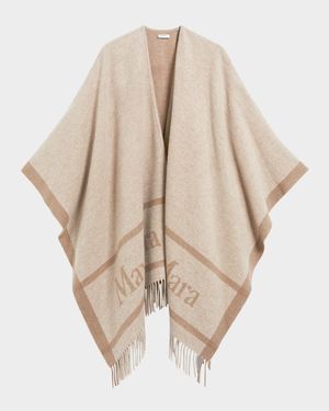 Hilde Wool Fringe Poncho