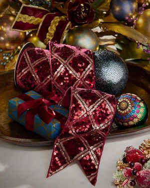 Harlequin Sequin Ribbon, 4" x 5 Yards