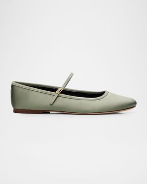 Ellie Satin Ballerina Flats