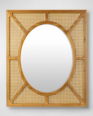 Kiara Rattan Rectangular Mirror