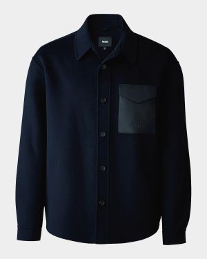 Men's Emmanuel Double-Face Wool Overshirt