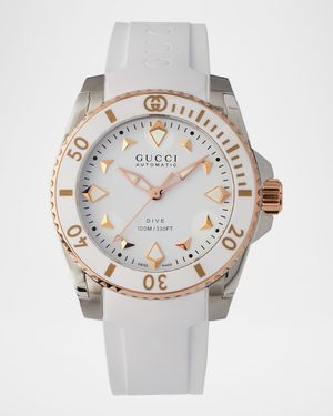 36mm Gucci Dive White Automatic Watch