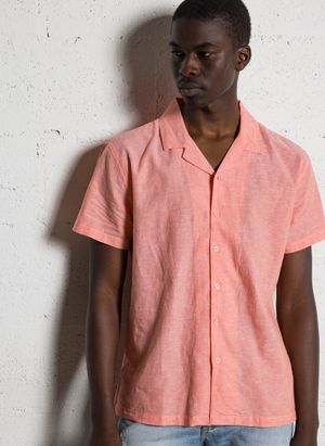 Le Temps Des Cerises - Chemise oversize en lin mélangé - Taille 3XL - Rouge