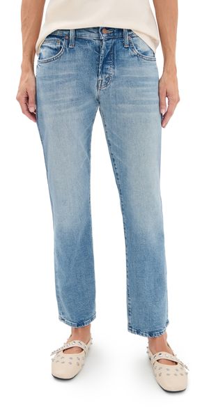 MOTHER Lil Mid Rise Hiker Hover Petite Jeans Fight For Your Right 33